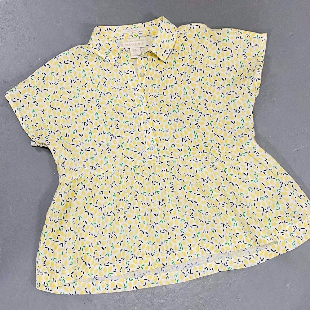 Cynthia Rowley | Lemon Print Top - Picture 7 of 14